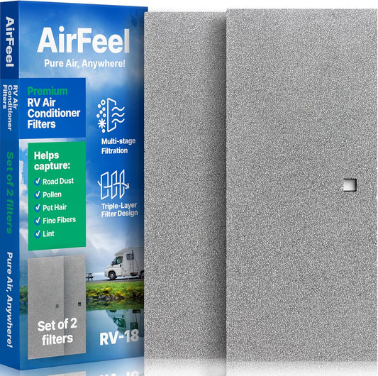 RV AC Filter 6" x 16" – Triple-Stage Replacement for Coleman Mach 8430 & 8630 Ceiling Units (4-Pack)